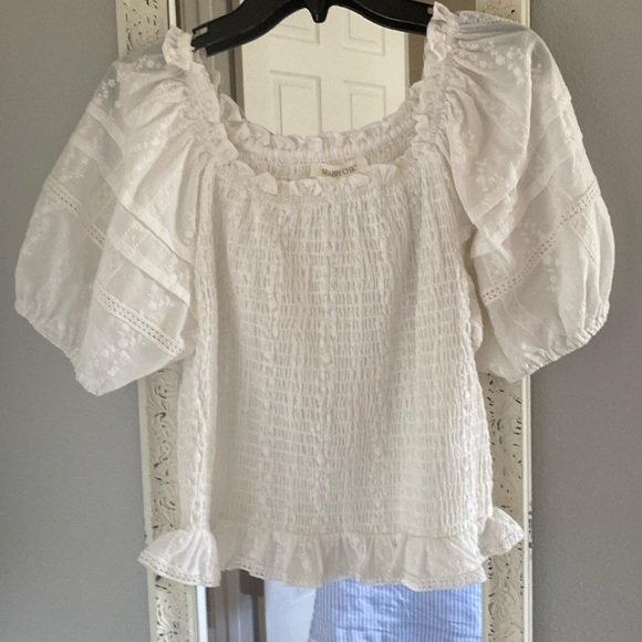 Brand new Shabby Chic White Top Xl. $15 - Picture 1 of 5